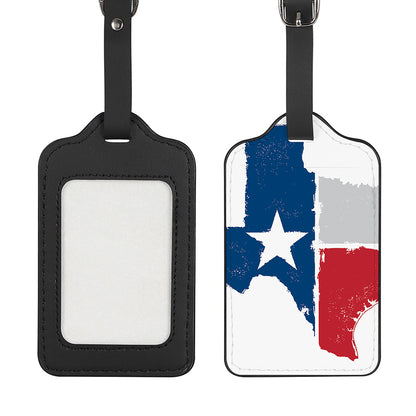 Texas State Flag Print Luggage Tag