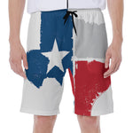 Texas State Flag Print Men's Beach Shorts