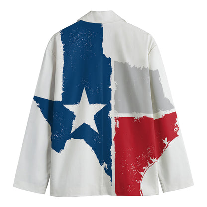 Texas State Flag Print Men's Blazer