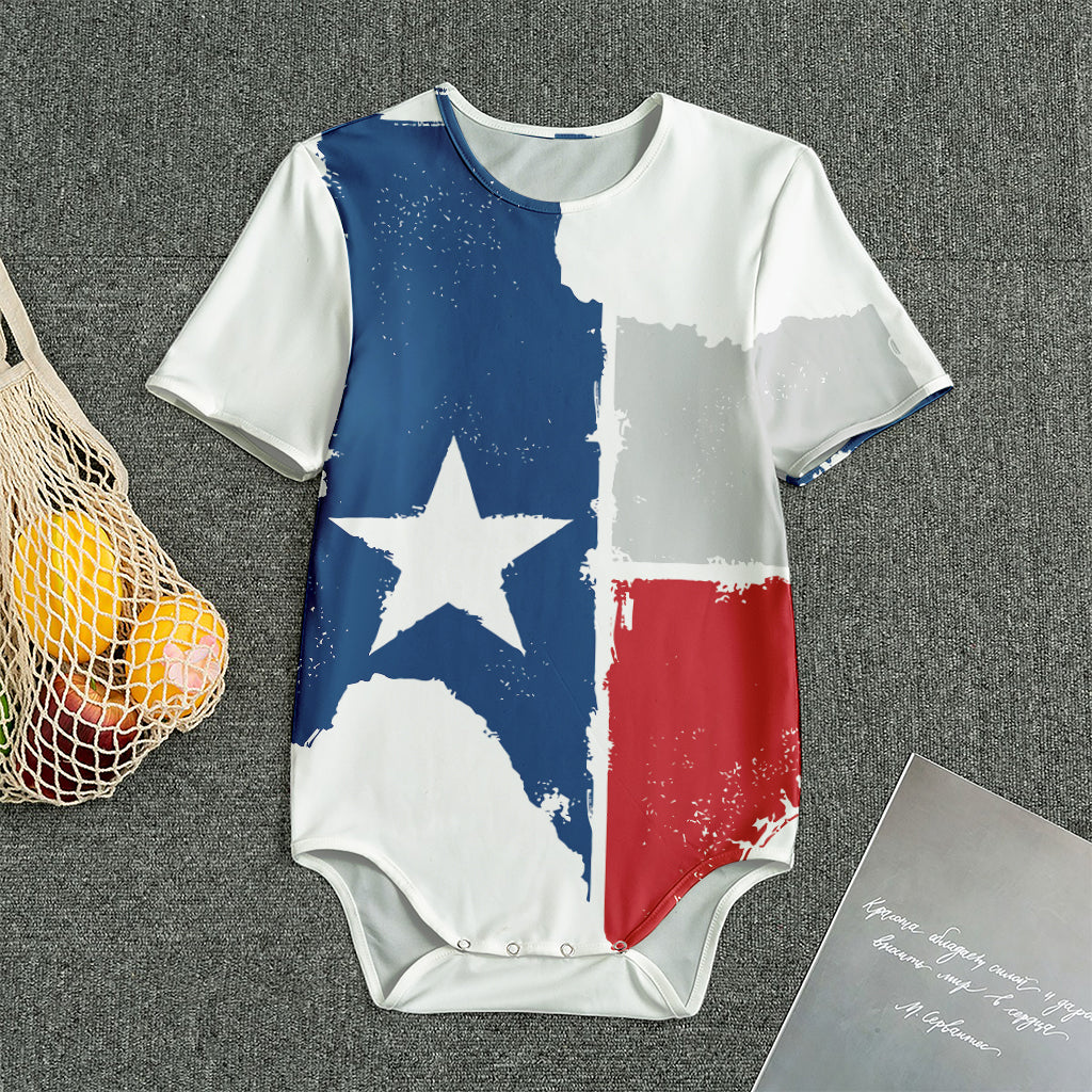 Texas State Flag Print Men's Bodysuit