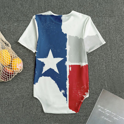 Texas State Flag Print Men's Bodysuit