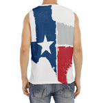 Texas State Flag Print Men's Fitness Tank Top
