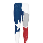 Texas State Flag Print Men's leggings
