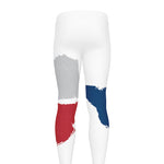Texas State Flag Print Men's leggings