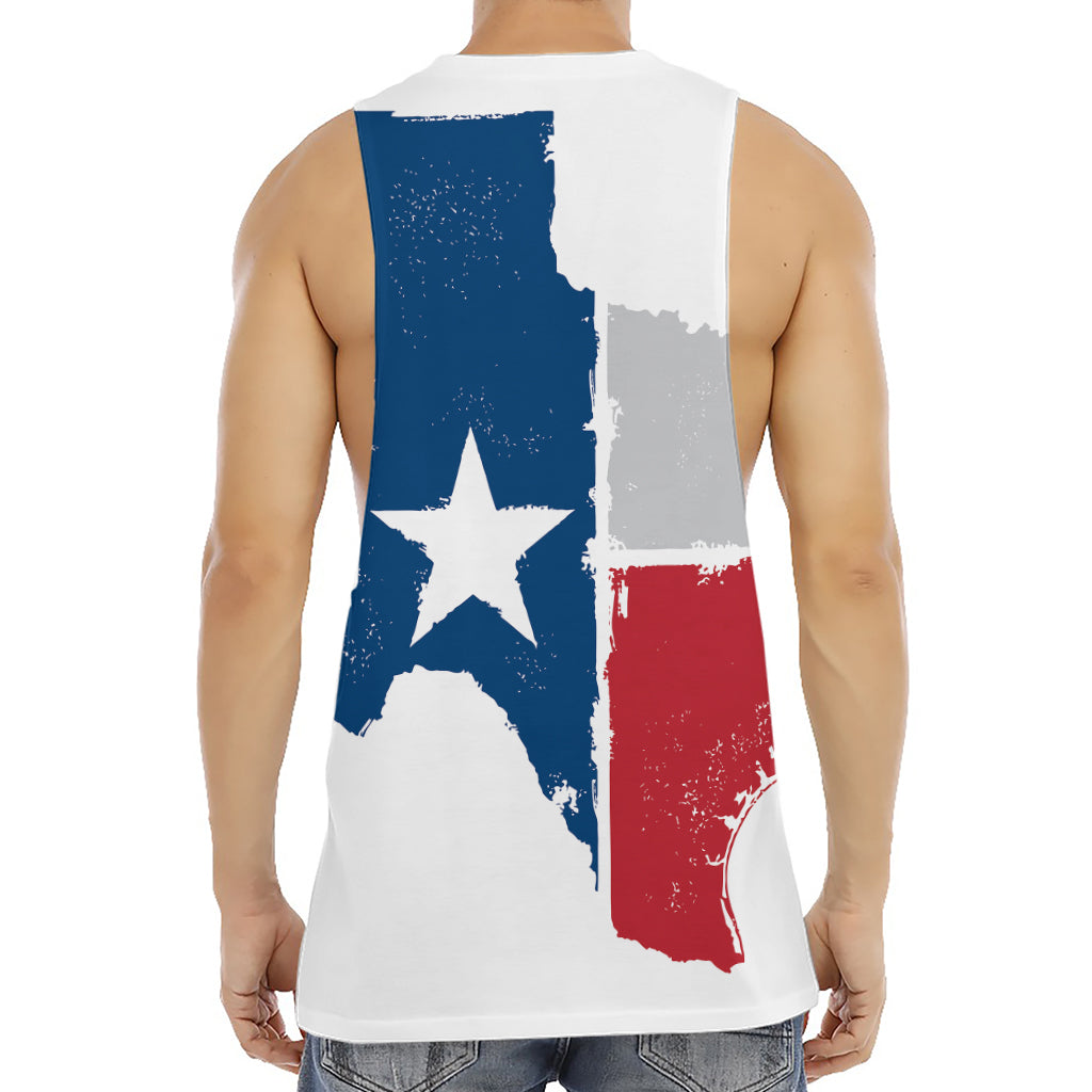 Texas State Flag Print Men's Muscle Tank Top