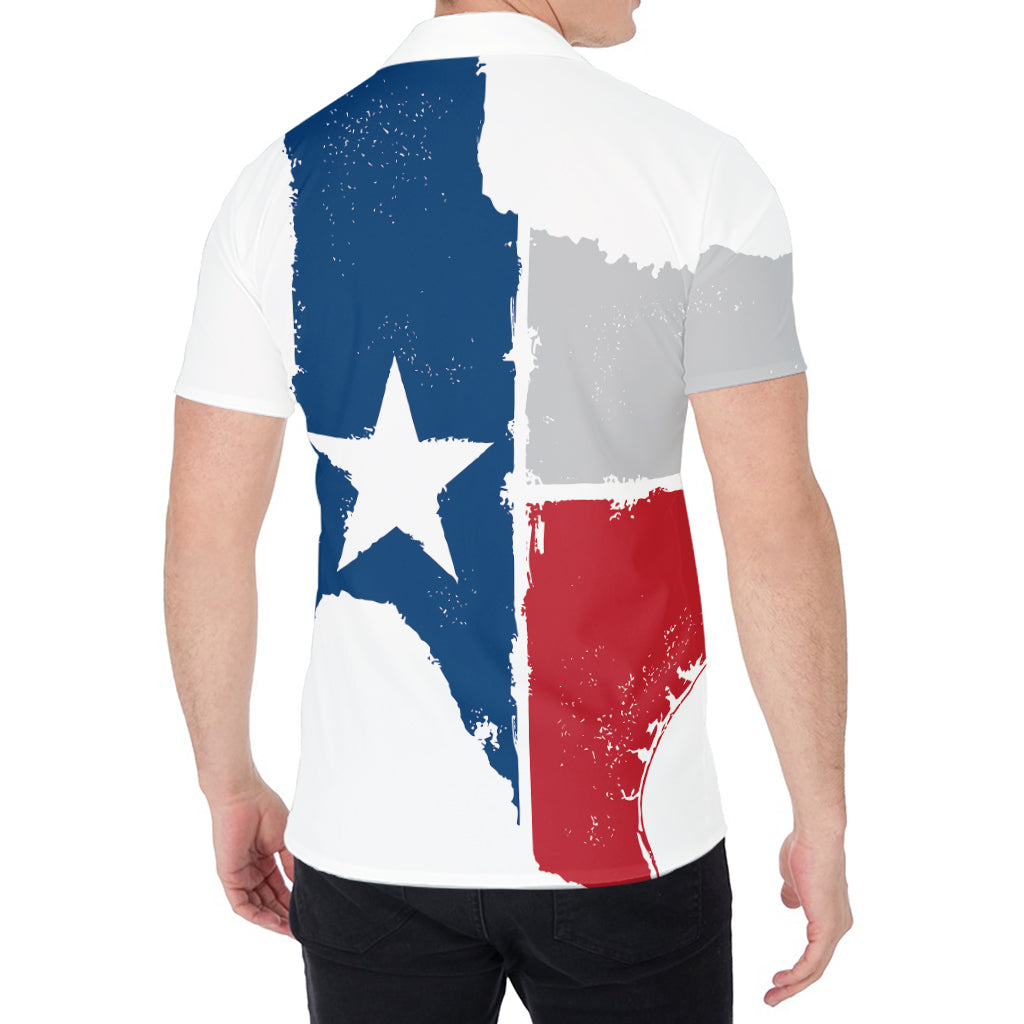 Texas State Flag Print Men's Shirt