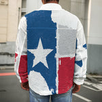 Texas State Flag Print Men's Shirt Jacket