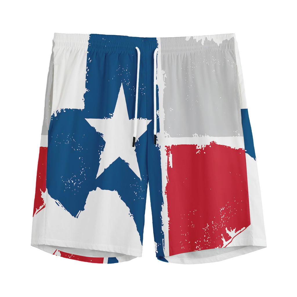 Texas State Flag Print Men's Sports Shorts