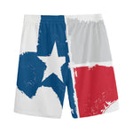 Texas State Flag Print Men's Sports Shorts