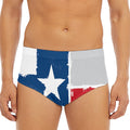 Texas State Flag Print Men's Triangle Swim Briefs