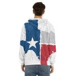 Texas State Flag Print Men's Velvet Pullover Hoodie