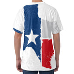 Texas State Flag Print Men's Velvet T-Shirt