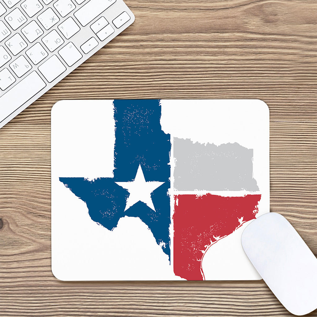 Texas State Flag Print Mouse Pad