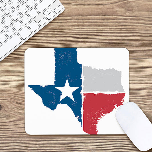 Texas State Flag Print Mouse Pad