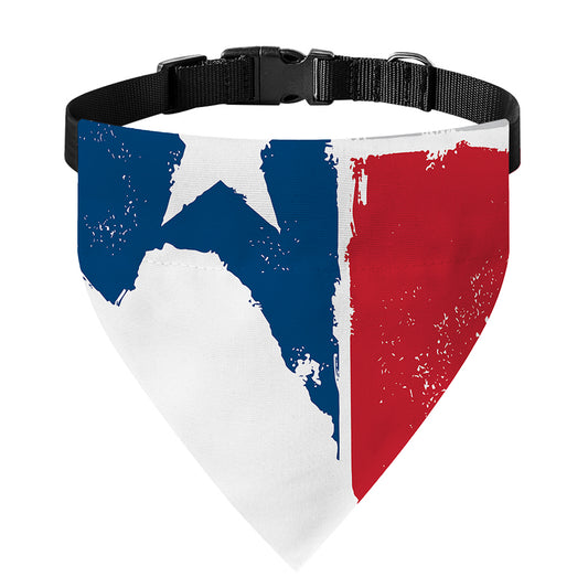 Texas State Flag Print Over The Collar Dog Bandana