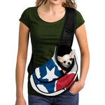 Texas State Flag Print Pet Sling Carrier