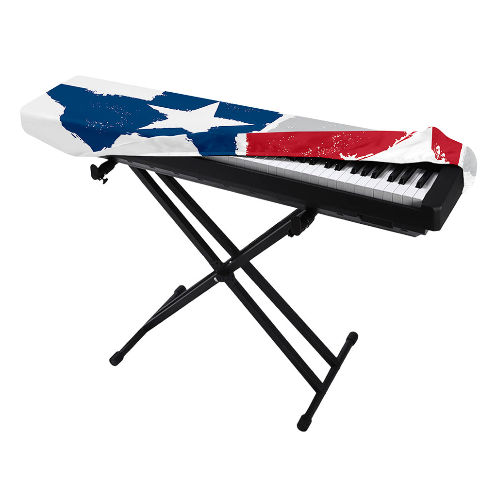 Texas State Flag Print Piano Keyboard Cover