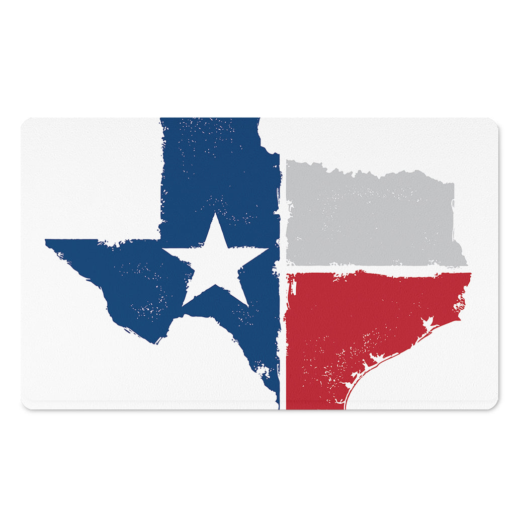 Texas State Flag Print Polyester Doormat