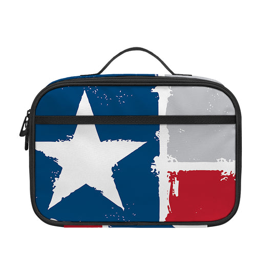 Texas State Flag Print Portable Lunch Bag