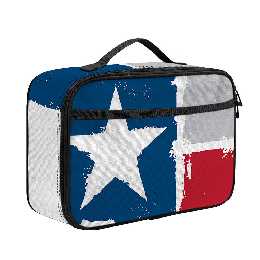 Texas State Flag Print Portable Lunch Bag