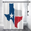 Texas State Flag Print Premium Shower Curtain