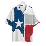 Texas State Flag Print Rayon Hawaiian Shirt