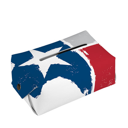 Texas State Flag Print Rectangle Tissue Box Cover