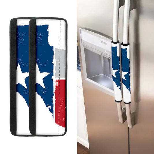 Texas State Flag Print Refrigerator Handle Covers