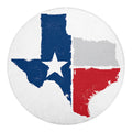 Texas State Flag Print Round Blanket