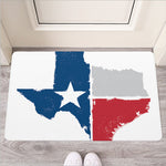 Texas State Flag Print Rubber Doormat