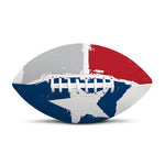 Texas State Flag Print Rugby Ball