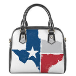 Texas State Flag Print Shoulder Handbag