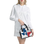 Texas State Flag Print Shoulder Handbag
