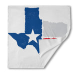 Texas State Flag Print Silk Bandana