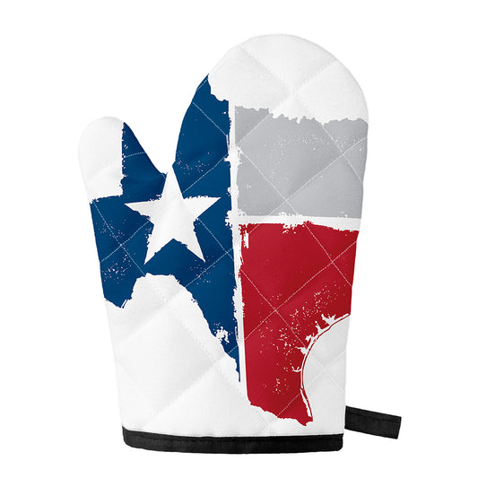 Texas State Flag Print Single Oven Mitt