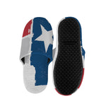 Texas State Flag Print Slippers