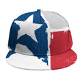 Texas State Flag Print Snapback Cap