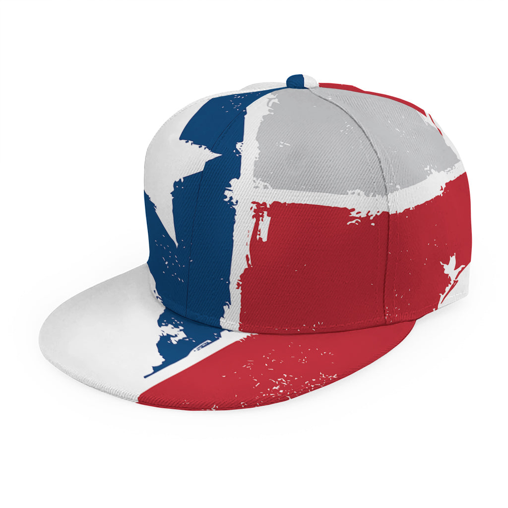 Texas State Flag Print Snapback Cap