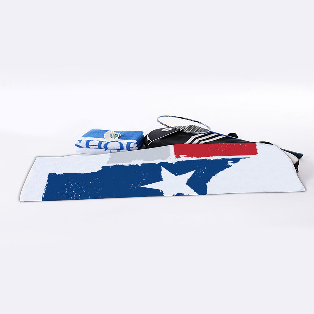 Texas State Flag Print Sports Towel