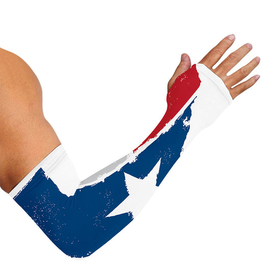 Texas State Flag Print Sun Protection Arm Sleeves