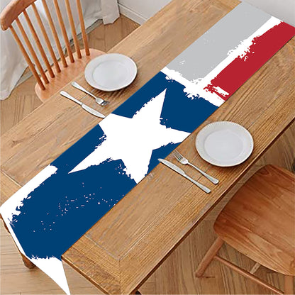 Texas State Flag Print Table Runner
