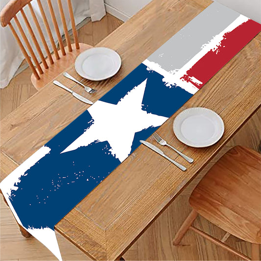 Texas State Flag Print Table Runner