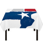Texas State Flag Print Tablecloth