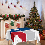 Texas State Flag Print Tablecloth