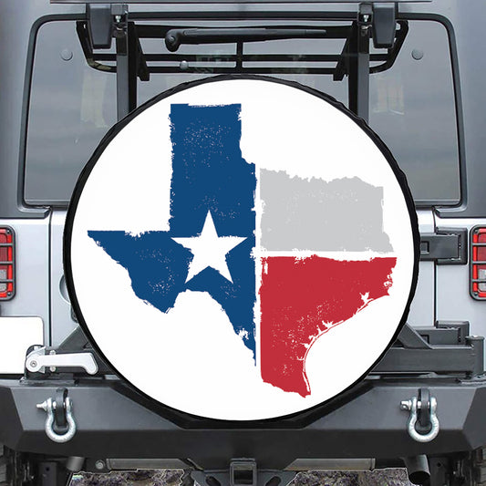 Texas State Flag Print Tire Cover