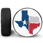 Texas State Flag Print Tire Cover With Camera Hole