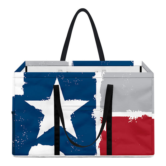Texas State Flag Print Utility Tote Bag