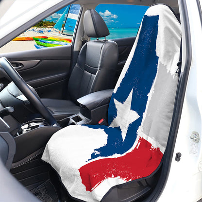 Texas State Flag Print Waterproof Car Seat Cover