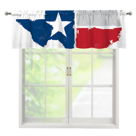 Texas State Flag Print Window Valance