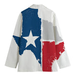 Texas State Flag Print Women's Blazer